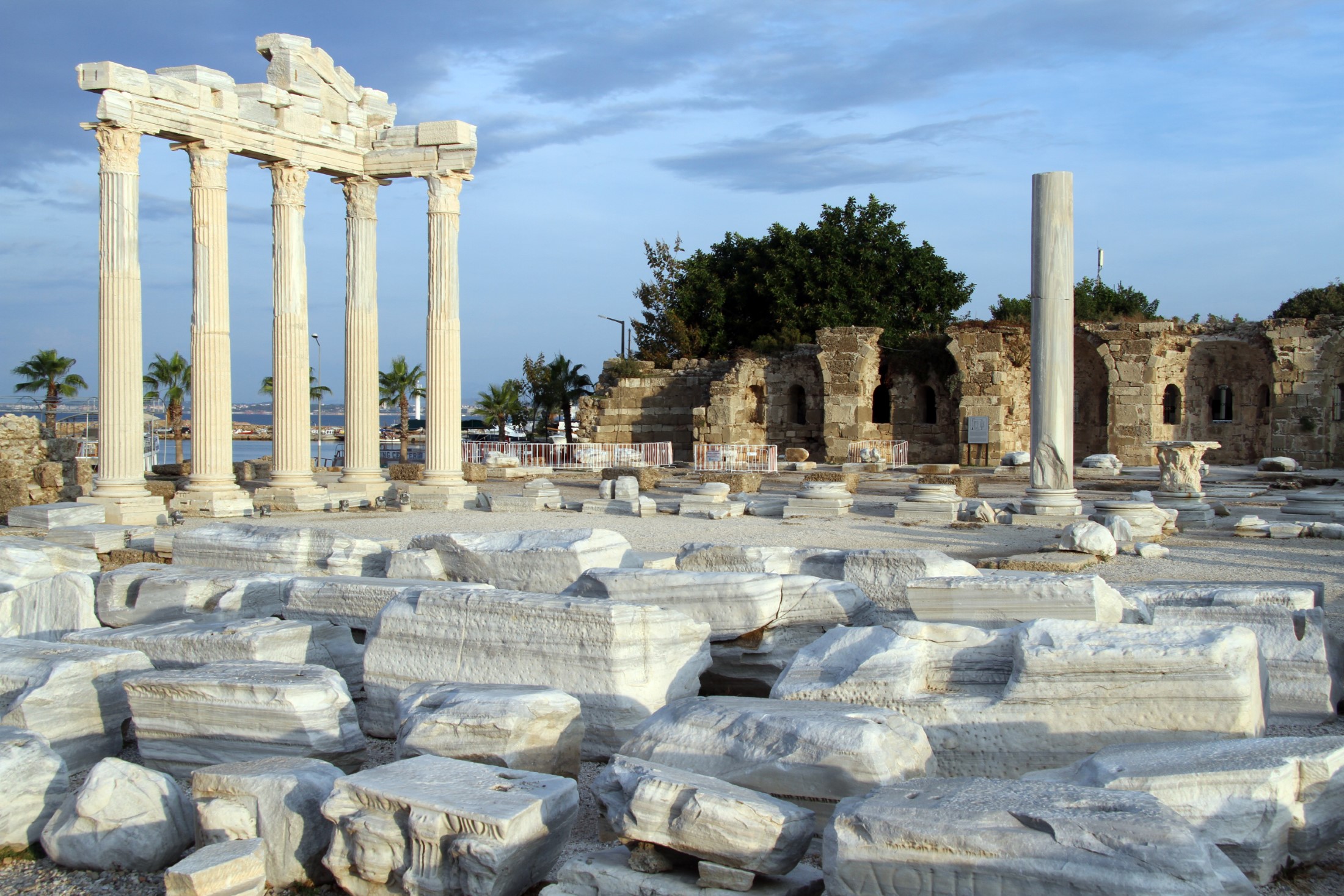 Ruins of Apollo temple in Side, Turkey